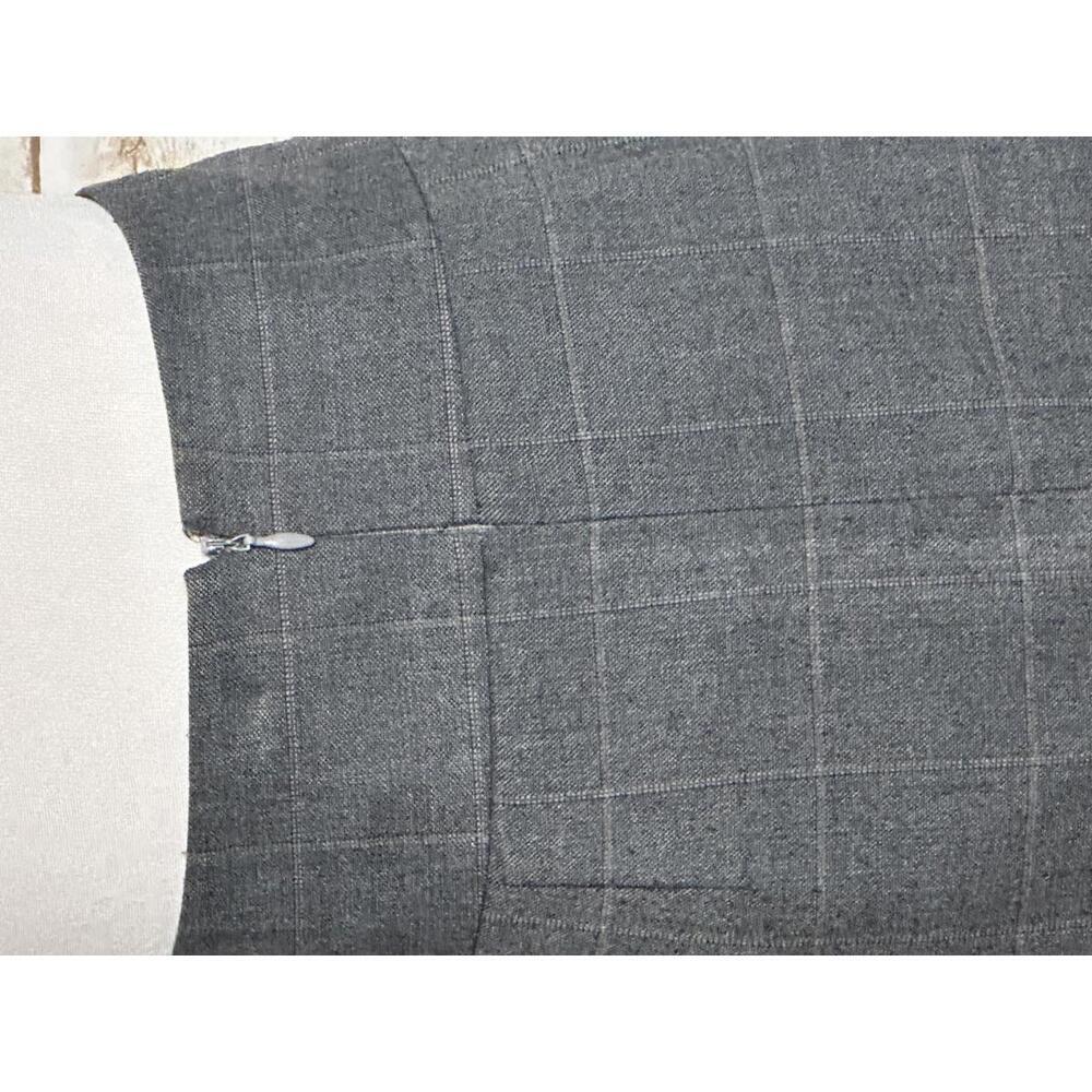 Banana Republic classic office siren gray windowpane pencil skirt Size 8 - Picture 4 of 5